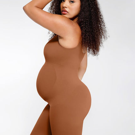 Wholesale Seamless Eco-friendly?? Back Lifting Abdominal Supports Maternity Catsuit Jumpsuit