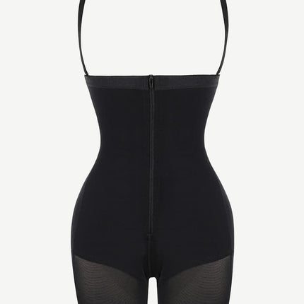 Wholesale Detachable Straps Post Surgery Full Body Shaper Zipper Abdominal Control