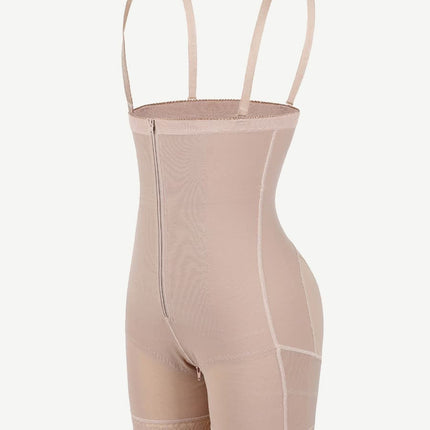 Wholesale Detachable Straps Post Surgery Full Body Shaper Zipper Abdominal Control