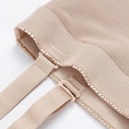 Wholesale Detachable Straps Post Surgery Full Body Shaper Zipper Abdominal Control