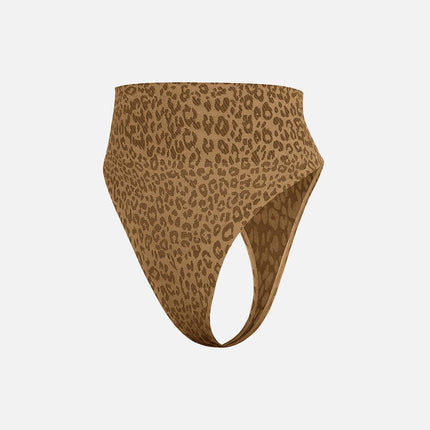 Wholesale Leopard Print Seamless Tummy Control Crotch Antibacterial Briefs.