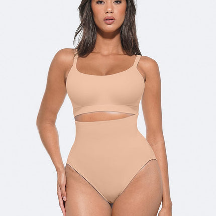 Wholesale High-Waist Antibacterial Shaping Panties with Stretch Elastic Band.