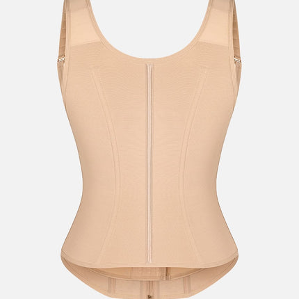Wholesale 7 Steel Bones Mesh Chest Support Waist Cincher Tank Top with Adjustable Strap.