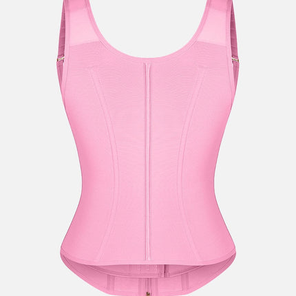 Wholesale 7 Steel Bones Mesh Chest Support Waist Cincher Tank Top with Adjustable Strap.