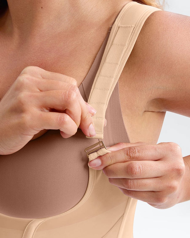 Wholesale 7 Steel Bones Mesh Chest Support Waist Cincher Tank Top with Adjustable Strap.