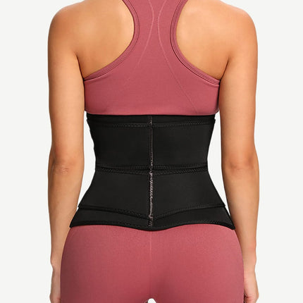 Wholesale Athletic Waist Trainer Black Big Size Neoprene With Sticker Tummy Control