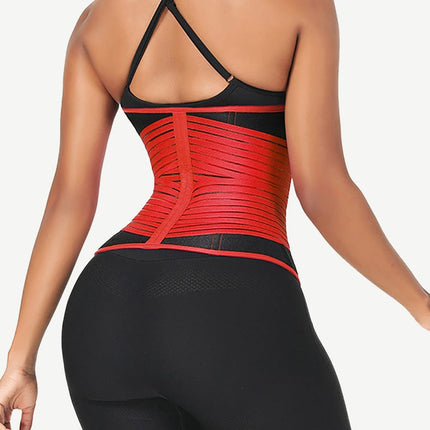Wholesale Neoprene  Fat Burning Breathable Long Waist Trainer Double Elastic Waistbands Waist Trainer