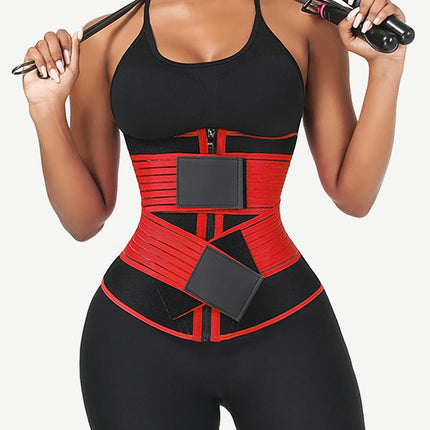 Wholesale Neoprene  Fat Burning Breathable Long Waist Trainer Double Elastic Waistbands Waist Trainer