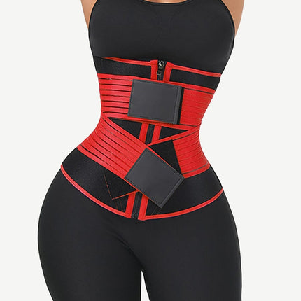 Wholesale Neoprene  Fat Burning Breathable Long Waist Trainer Double Elastic Waistbands Waist Trainer