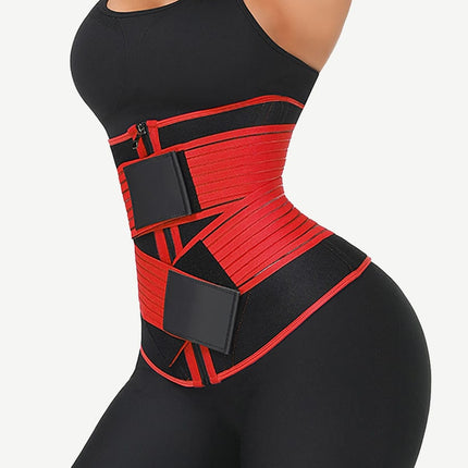 Wholesale Neoprene  Fat Burning Breathable Long Waist Trainer Double Elastic Waistbands Waist Trainer
