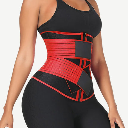 Wholesale Neoprene  Fat Burning Breathable Long Waist Trainer Double Elastic Waistbands Waist Trainer