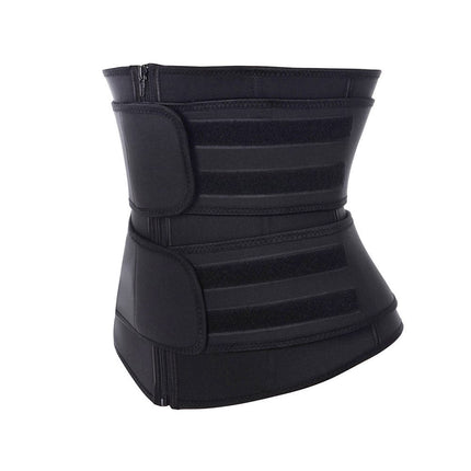 Wholesale Athletic Waist Trainer Black Big Size Neoprene With Sticker Tummy Control