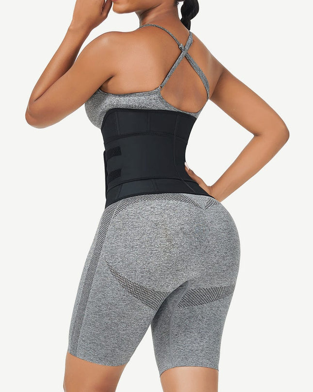 Wholesale Black Bust Support Latex Waist Trainer With Belt Firm Control