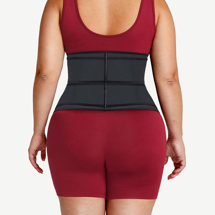 Wholesale Compression Black Big Size Latex Waist Slimmer With Sticker Fat Burner Wholesale Waist Cincher