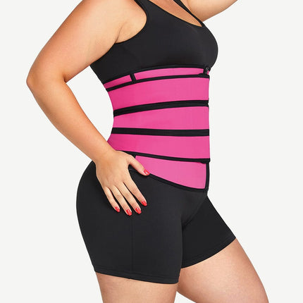 Wholesale Tummy Waist Trainer 7 Steel Bones Latex Zipper Control Midsection
