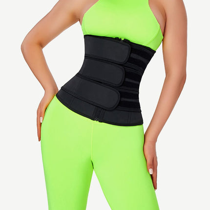 Wholesale Tummy Waist Trainer 7 Steel Bones Latex Zipper Control Midsection