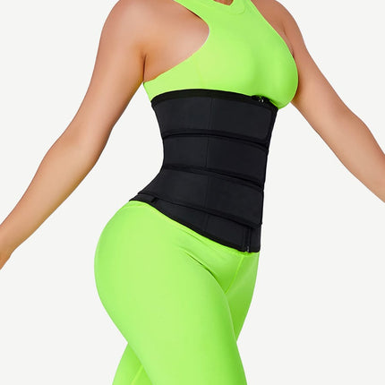 Wholesale Tummy Waist Trainer 7 Steel Bones Latex Zipper Control Midsection
