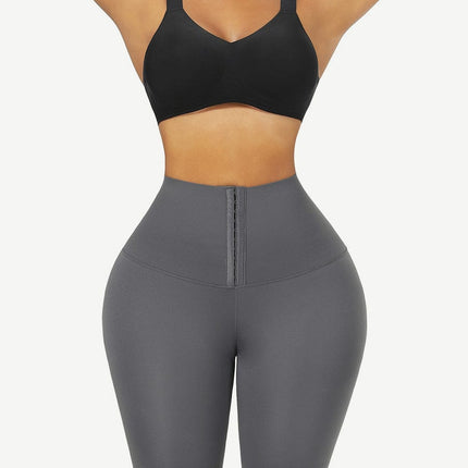 Wholesale Black High Waist 2-In-1 Waist Trainer Shorts Mid-Thigh Ultra Cheap