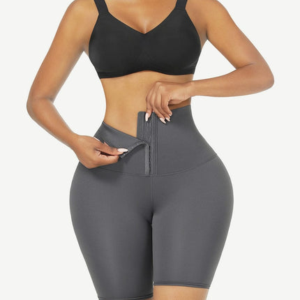 Wholesale Black High Waist 2-In-1 Waist Trainer Shorts Mid-Thigh Ultra Cheap