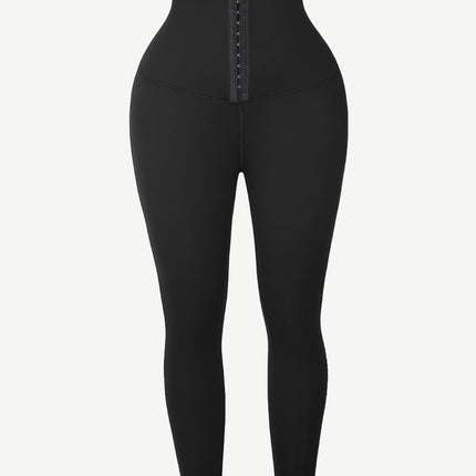 Wholesale Dark Blue Neoprene Butt Lifting Leggings Wide Waistband Lose Weight