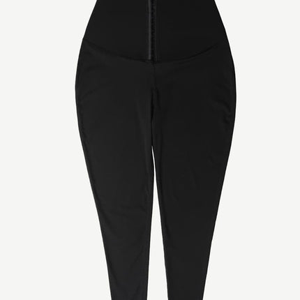 Wholesale Dark Blue Neoprene Butt Lifting Leggings Wide Waistband Lose Weight